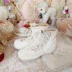 Antique Vintage Leather Victorian Button Up Kids Shoes  8faf92
