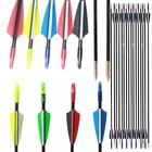 24pcs 31  Fiberglass Arrows Training Arrow Durable Shaft Blunt Tip Shot Archery