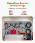 8 X 4 Ft Slat Wall Paneling Pvc Grey Garage Slatwall With Accessories