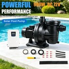 900w Solar Pump Inground Swimming Pool Pump Dc72v Brushless Motor 92gpm 62  Hmax
