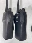2 Motorola Pr400 Uhf 16 Channel Two-way Radios Aah65rdc9aa2an Chargers Batteries