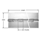Made In Usa 72  Long X 2  Wide  1 2  Knuckle  Aluminum Continuous Hinge 3 16    
