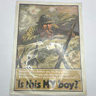 Wwi Original U s  Poster Print    is This My Boy     Power Mag 11 27 1917