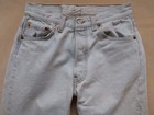 Vintage 1990s Levis 501 Jeans Mens 26  29  Light Blue All Cotton Button Fly Usa