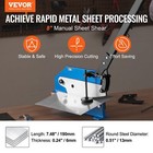 8  Manual Hand Plate Shear Hs-8 Benchtop Cutter For Metal Sheet Processing