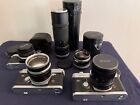 Camera Lot 2 Canon Ft s 4 Lens Set Of Soligor Filters Not Tested