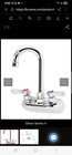 Krowne 4  Center Wsll Mount Faucet 3 5  Goosneck New In Box Medium Duty