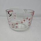 Vtg Pyrex Measuring 8 Cup Glass 64oz Red Lettering Large 2 Qt Batter Bowl Usa