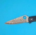 Spyderco Knifejoy Exclusive Rare Endura C10fpnbd - Blue Frn - Damascus Vg10
