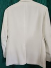 Man s White Tuxedo dress Jacket By  first Nighter  Med  Custom Size Nice Cond 