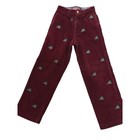 Vineyard Vines Kids Corduroy Pants Boys Christmas Tree Car Embroidered Size 7
