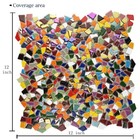 Lanyani Vibrant Broken Ceramic Tiles For Crafts 12x12 Inch  Mixed-1