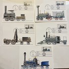 Set Of 5 First Day Of Issue  Classic Locomotive  Maximum Cards  October 1  1987