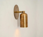 1 Light Mini Handmade Vintage Wall Mid Century Modern Raw Brass