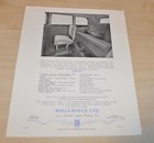 Rolls Royce 1937 Enclosed Limousine Brochure 1975 Reprint Owners Club America