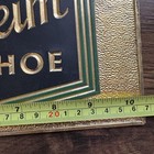 Vintage 1930s The Florsheim Shoe Hammered   Embossed Brass Advertising Sign Rare