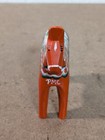 Vintage Nils Olsson Red Dala Wood Swedish Horse 5  Inch Carved Hand Painted Read