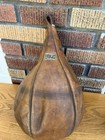 Vintage Everlast Leather Speed Bag Brown Made In Usa Boxing Gym Art Decor