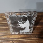 Mikasa 8x10 Frosted Floral Mist Crystal Glass Flower Picture Frame New Nwob 