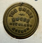 Vintage Richland Oregon The Smoke House Merchant Trade Token Good For 5 Cents