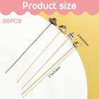 60 Pieces Head Pins For Jewelry Making Flower Beads Ball Pins 2 1 Inch With Clea
