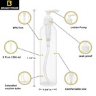 Brightfrom Lotion Pump Bottles  Empty 8 Oz  Bpa-free  Pet Pack Of 2  White 