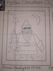 Rug Pattern Father Christmas Chops Tree Manley Monk s Cloth Black Sheep Wool