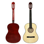Wooden Guitar With Guitar Case Strap tuner Pick Natural 38  Beginners Acoustic 