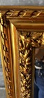 Large Ornate Gold Gilt Wall Mirror     Floral   Rope Carved Frame  33    X 47    