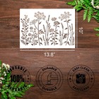 Large Flower Stencil 14inch Flower Stencils For Painting Floral Stencil Reusa
