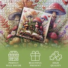 Mushroom Jigsaw Puzzle 1000 Pieces  Magic Book Plant Flower Puzzles Vintage  Cha