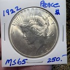 1922  1 Peace Dollar