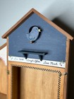 Vintage Wooden Hanging Curio Cabinet Bird Storage Spice Rack Shelf Cottagecore