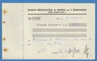 Latvia Lettland Radio Factory Two Check 1941 For 550 00 Rub  3027