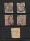 Jamaica  1883 Qv Crown Ca Wmk  Small Duplicated Collection To 2 - Used   j129 