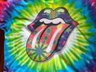 Tye Dye Rolling Stones Tour T-shirt 1994 Liquid Blue Xl