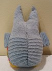 Handmade Vintage Crochet Plush Owl Very Bright And Beautiful