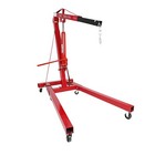 Professional 2 Ton Red Engine Motor Hoist Cherry Picker Shop Crane Lift Foldable