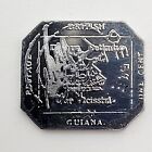 Sterling Silver Stamp Franklin Mint 1981 Mini 1856 British Guiana