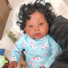20 Inch Reborn Baby Dolls African American  Lifelike Baby Doll Soft Body With Ac