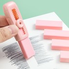 4 1 Pack Rubber Pink Erasers Sliding Retractable Eraser  Soft Cute Erasers Push
