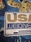 Vintage Usa-1 Chevrolet License Plate Weidner Chevy Anderson In Dealer Vanity
