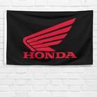 For Honda Motorcycle Enthusiast 3x5 Ft Flag Hrc  Racing Show Wall Banner