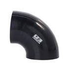 Silicone Hose Elbow Coupler Joiner Pipe 4  To 4  90   Degree Leg 102mm Black