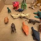Vintage Plastic Dinosaur Toy Lot Assorted Prehistoric Figures 45 Piece Set Loved