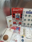 Large Mixed Lot Of Vintage Estate Sale Find Buttons Estate Metal Sewing On Cards