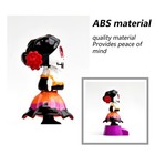 Solar Powered Dancing Ornament Toy Figure Fun Novelty Skull Lady Bobble Head Toy