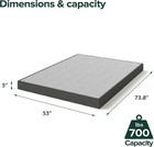 Zinus 5in Full Wonderbox tm  Smart Box Spring Quick Assembly Mattress Foundation