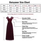 Women s Wedding Bridesmaid s Lace Patchwork Long Dress Cocktail Evening Gown