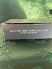 Avon Valentine Teddy Bear Teddy In Metal Heart Vintage 1980   s Rare Collectible